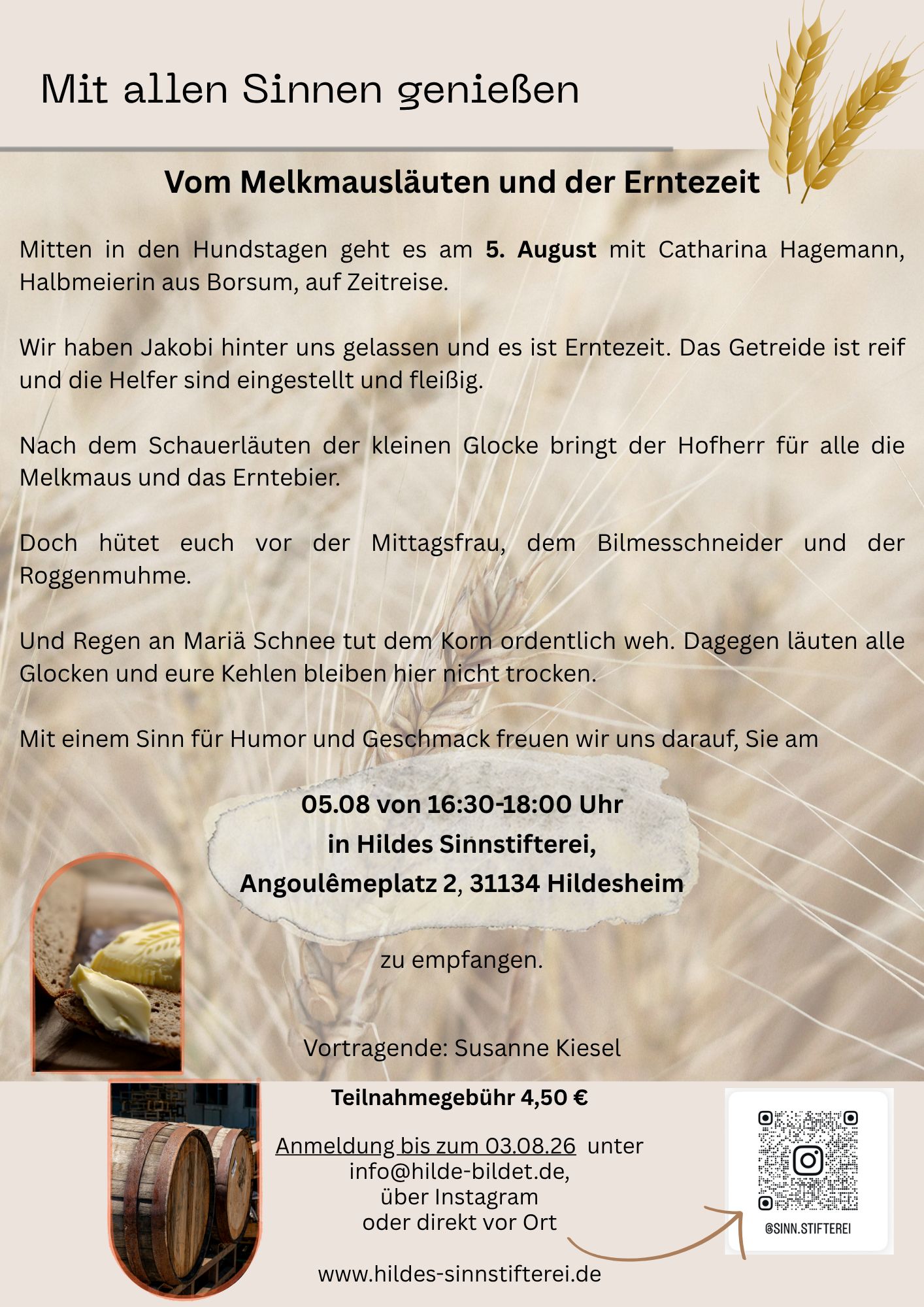 Mit allen Sinnen genießen